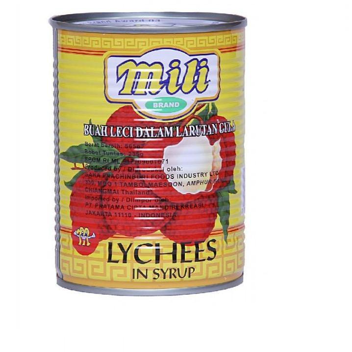 

Promo banting MILI LYCHEES / Leci dalam kaleng Merk Mili 567Gr