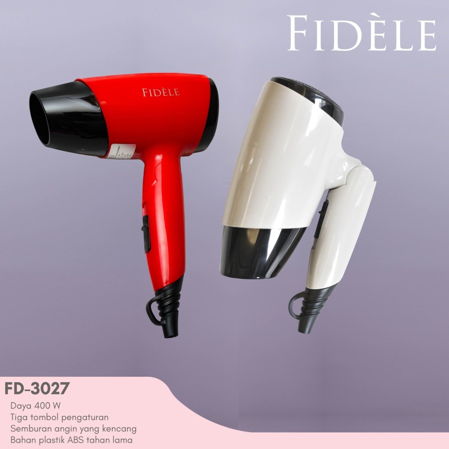 FIDÉLE DryCare HairDryer / Hair Dryer FD 3063 Garansi Resmi FIDÉLE