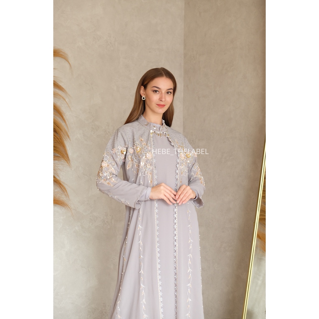 Rava  Kaftan Dress Pakaian Lebaran Idul Fitri Wanita