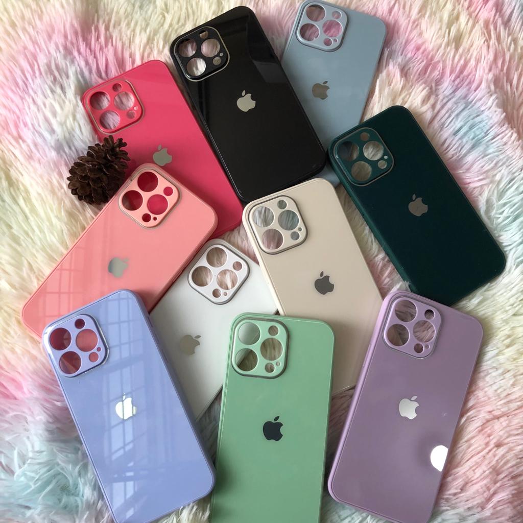 Case Silicone+Glass Full Cover Untuk iPhone 7/8/SE/7Plus/8Plus/X/Xs/Xr/XsMax/11/11Pro/11ProMax/12/12Mini/12Pro/12ProMax/13/13Mini/13Pro/13ProMax/14/14Plus/14Pro/14ProMax