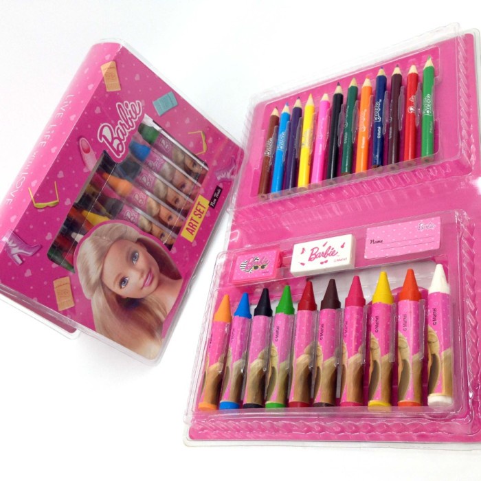 

Barbie Art Set - Dadi / Alat Mewarnai / Crayon