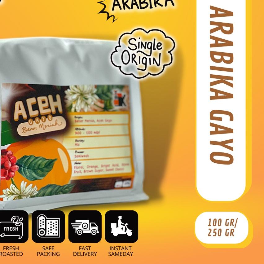 

❆ Biji Kopi Arabika Aceh Gayo Premium 250gr ♕