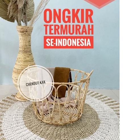➼ Laundry bag aesthetic/snidad ikea/keranjang baju ikea/keranjang serbaguna murah lucu/keranjang rot