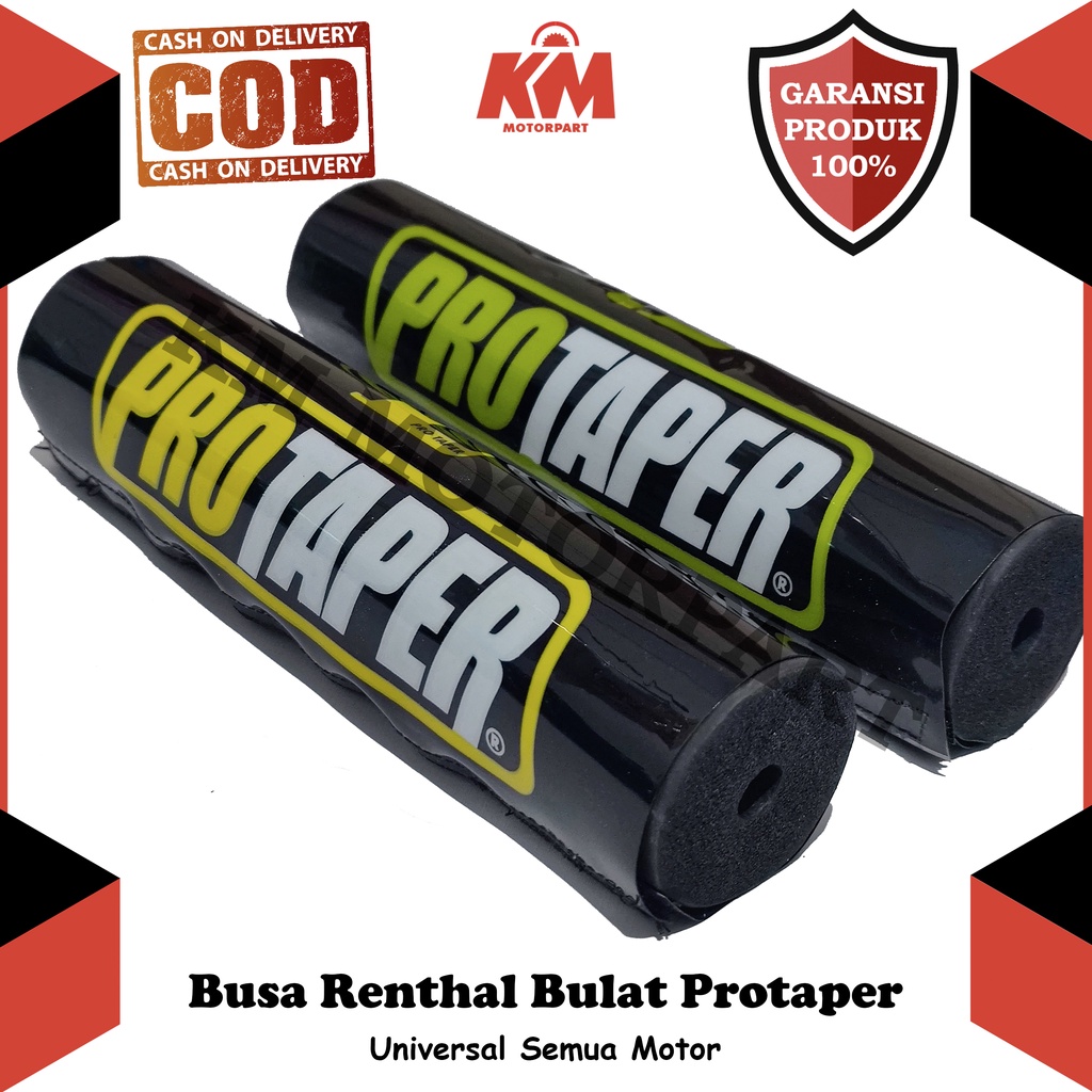 Busa Renthal Model Bulat Protaper Hitam Stang Universal