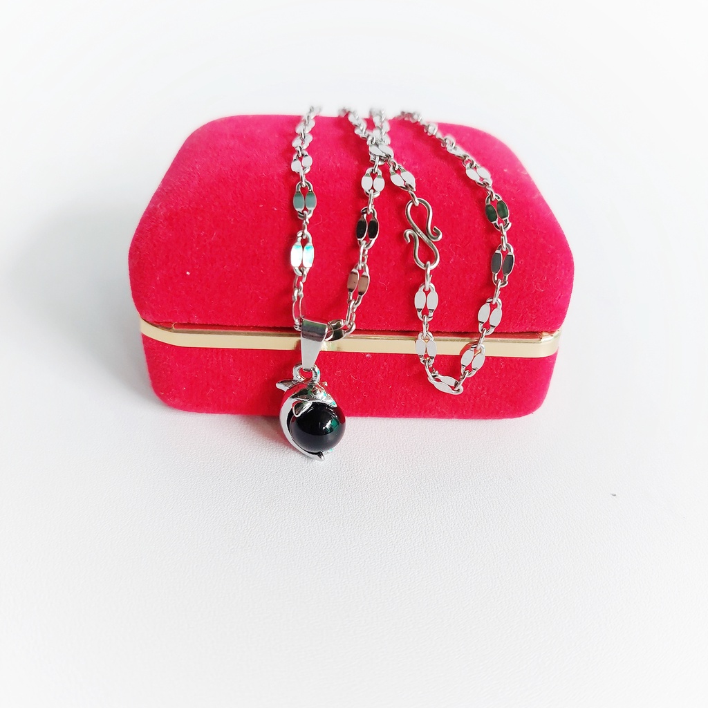 KALUNG BAJA PECAH KOPI DAN LIONTIN RHODIUM TERLARIS 2023