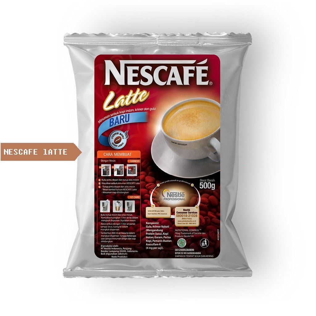 

HEMAT-O NESTLE NESCAFE LATTE 500gr coffee kopi Nestle Profesional