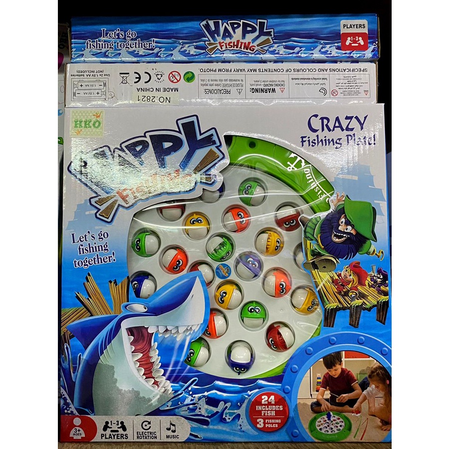 Mainan Anak Pancingan Ikan Fishing Game Crazy Fishing Lagu Musik 2821