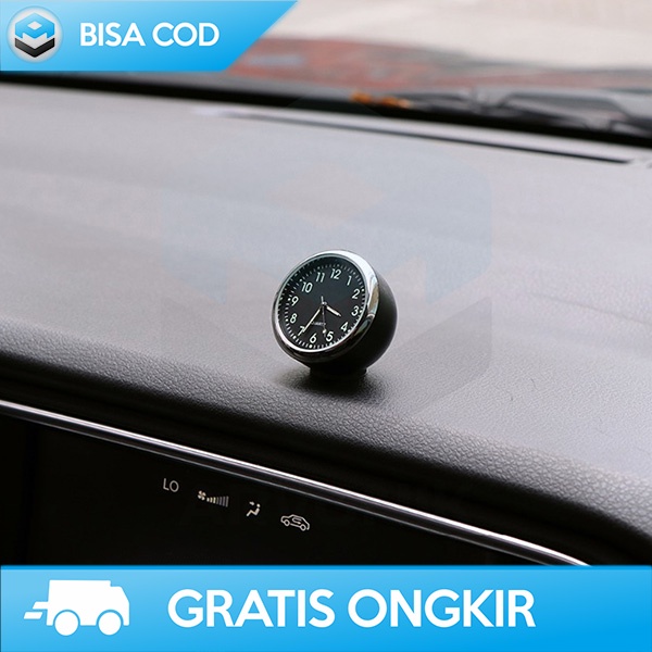 JAM MOBIL ANALOG DEKORASI HIASAN MOBIL GLOW IN THE DARK JAM DASHBOARD