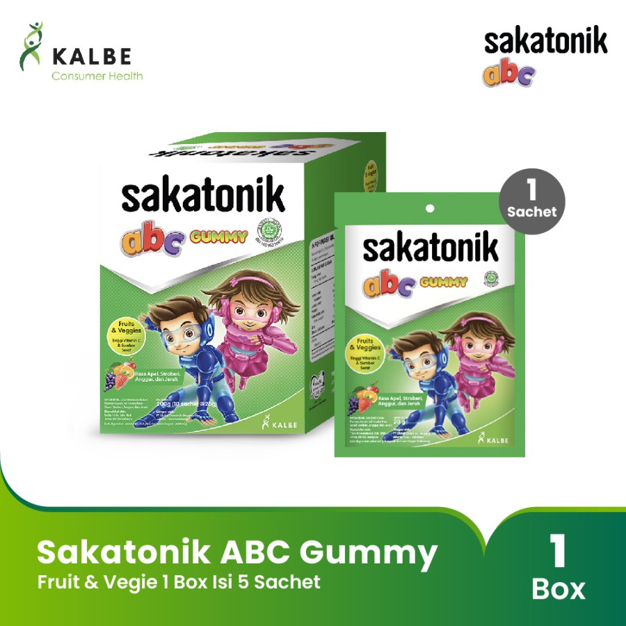 Sakatonik ABC Gummy Fruit &amp; Vegie - Vitamin Anak