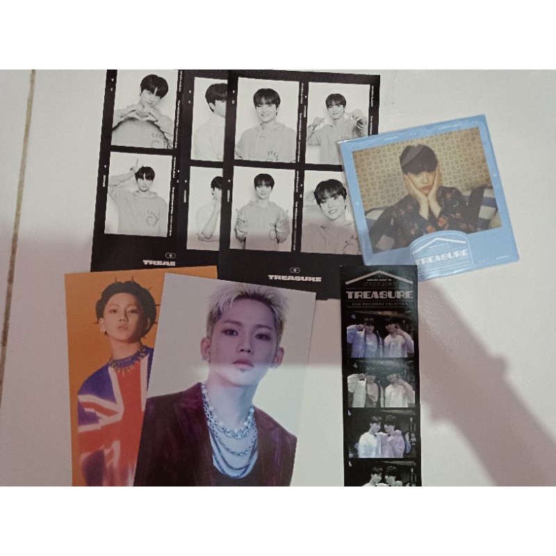 [READY STOCK] TREASURE POB YGS TSS CH1 JIKJIN, Postcard hyunsuk the second step, junghwan polaroid w