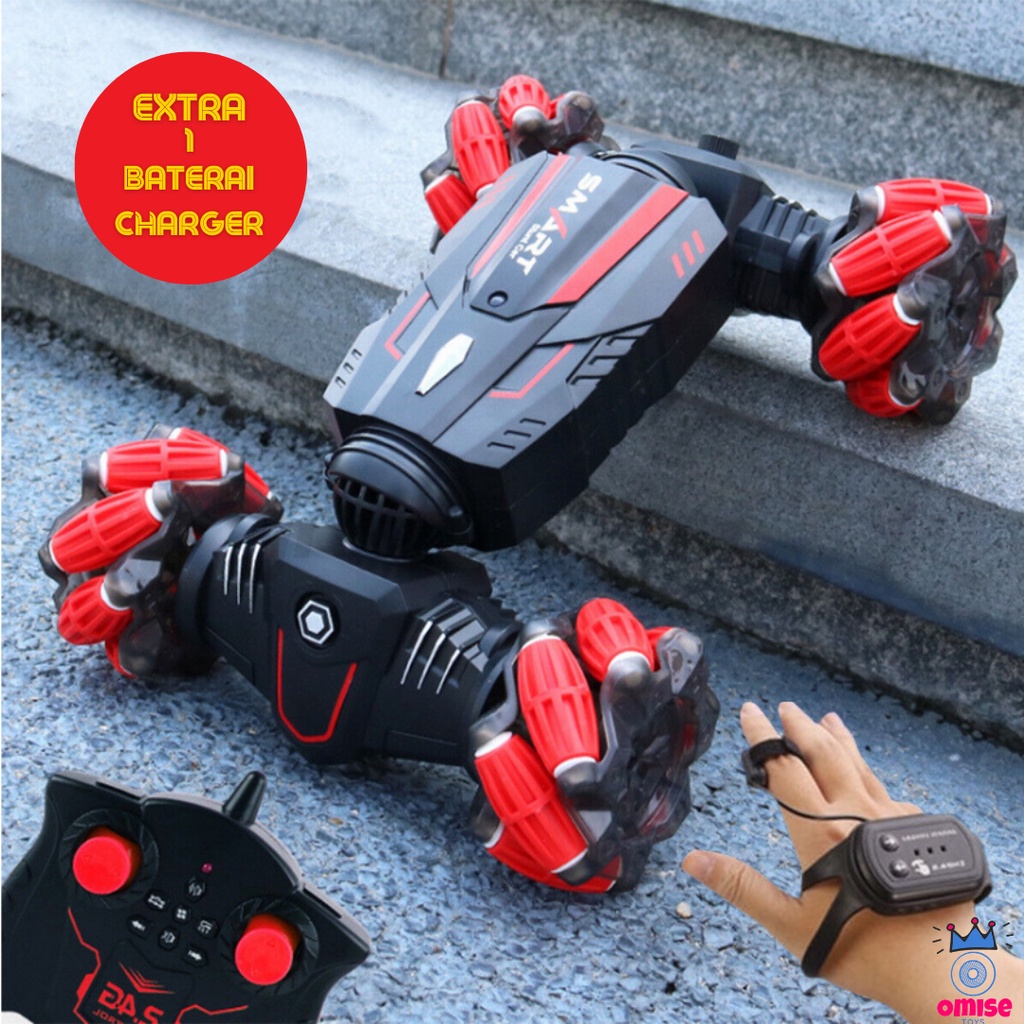 RC Mobil Remote Control Car Hand Gesture Sensor Tangan Mainan Anak Offroad Stunt Skidding