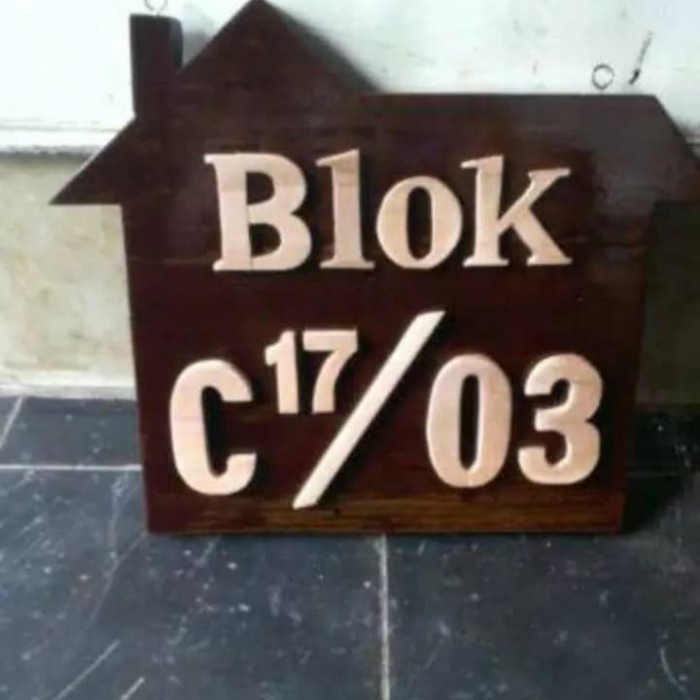 

Books Papan Alamat Rumah