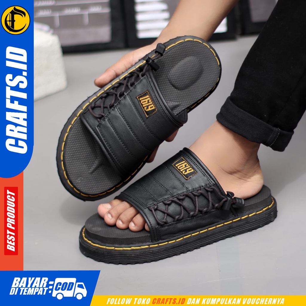 Sandal Gunung Pria Travelling Sendal Slide Casual Terbaru Crafts Kunglao