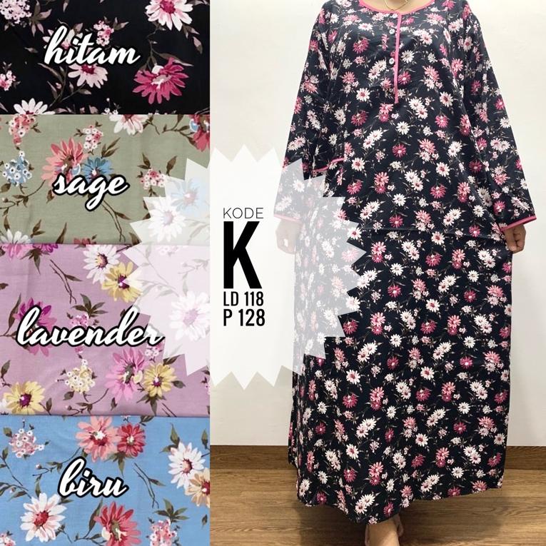 RECOMENDED Longdress daster lengan panjang katun jepang sabata pretty girl busui bumil
