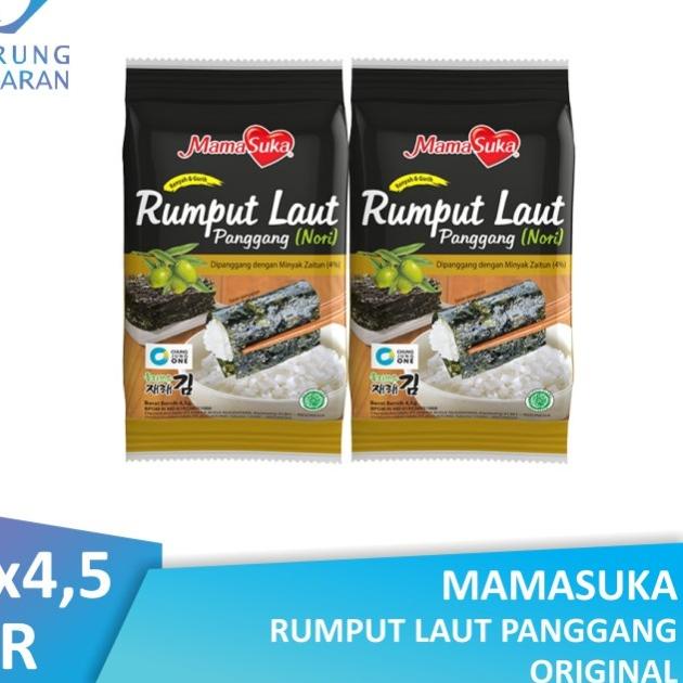

Promo promo Mamasuka Rumput Laut Panggang Original (Isi 2 Pcs)