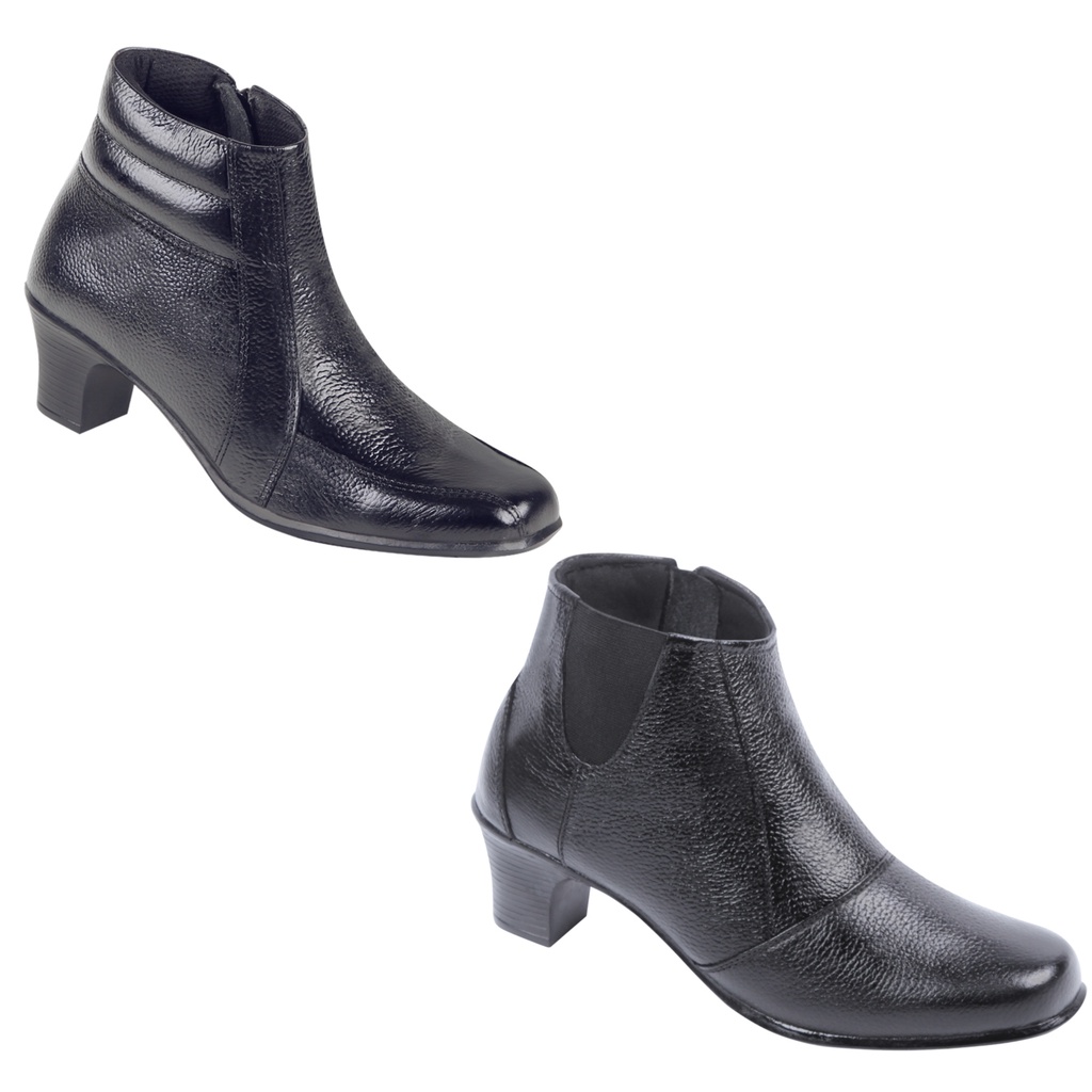 Zeintin Sepatu [COD] Sepatu Kulit Boot Wanita BJ 2391 BJ 2392 Sepatu Zeintin Wanita Sepatu Guru Sepa