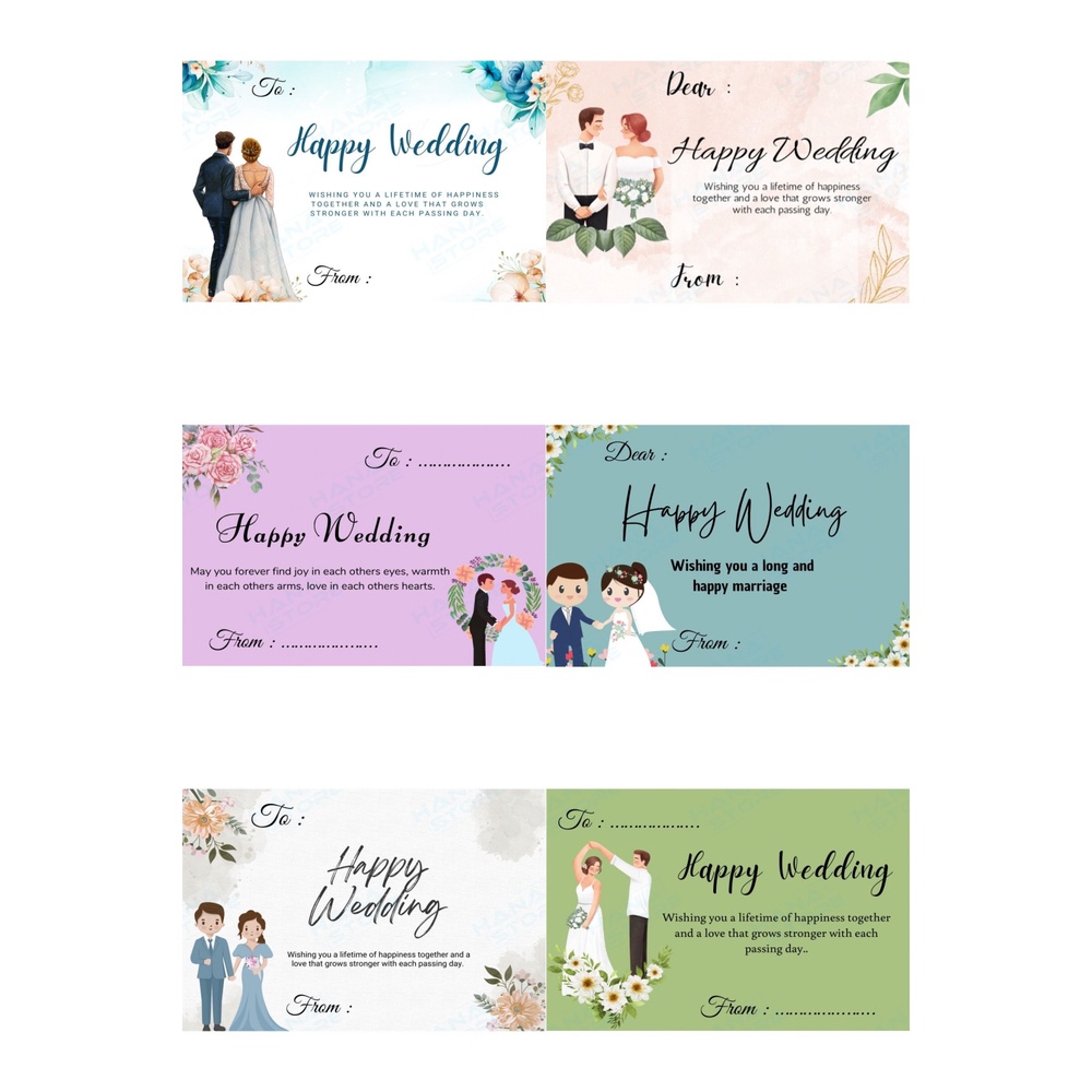 GREETING CARD / Kartu Ucapan Idul Fitri Lebaran Happy Wedding Pernikahan