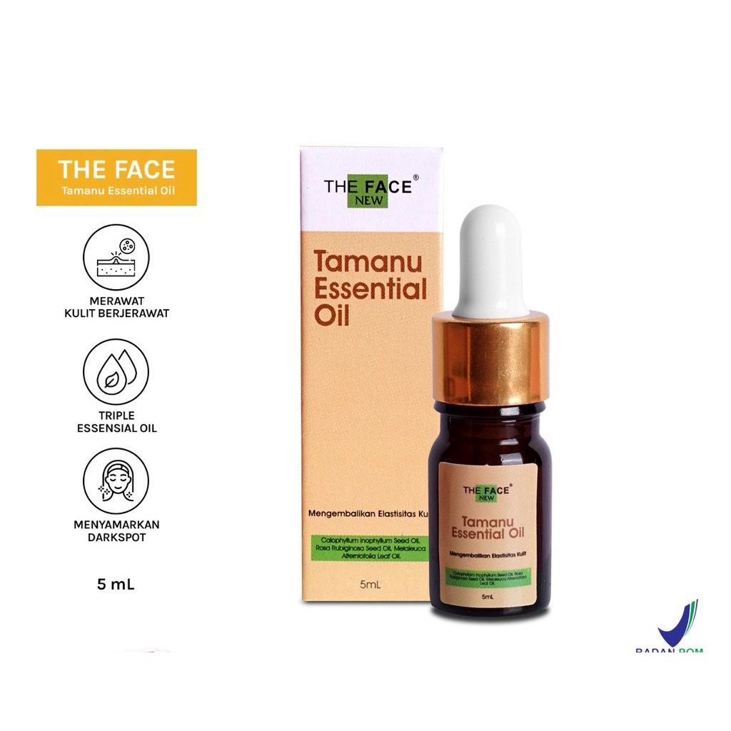 THE FACE Tamanu Essential Oil 5ml - Mengembalikan Elastisitas Kulit