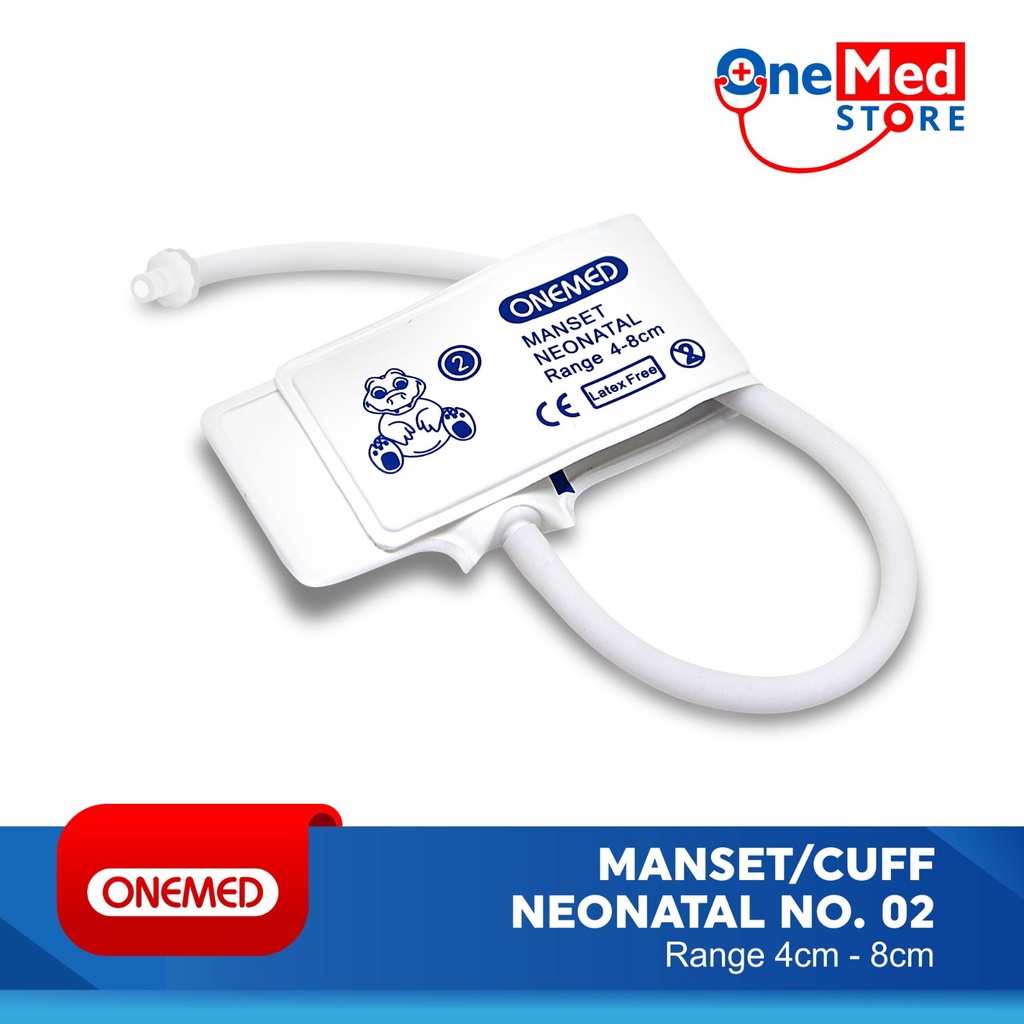 Manset Cuff NIBP Neonatal Disposable Pasien Monitor Neonate OneMed 2 OJ