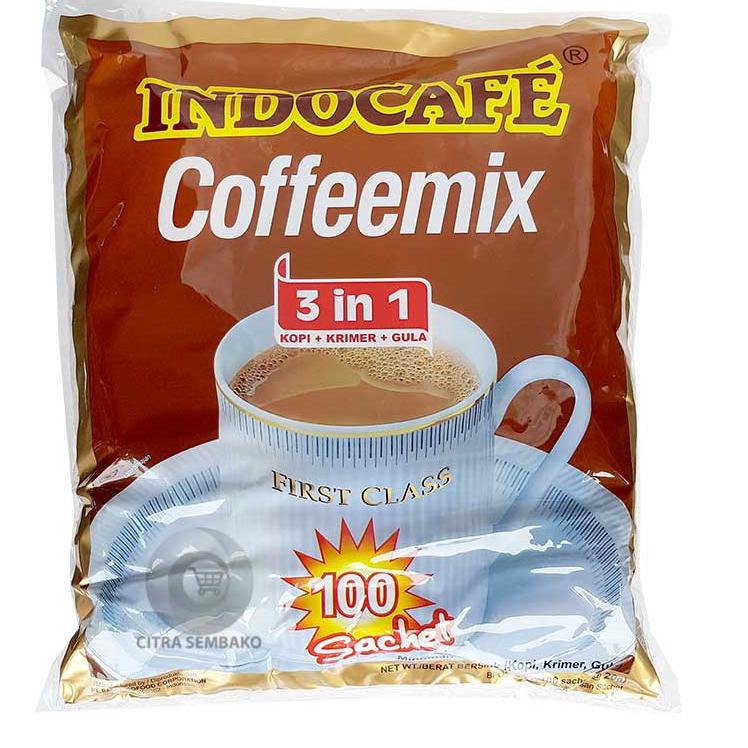 

Semangat Abis INDOCAFE COFFEEMIX (100 SACHET X 20 GRAM) / INDOCAFE 3IN1 ISI 100 SACHET