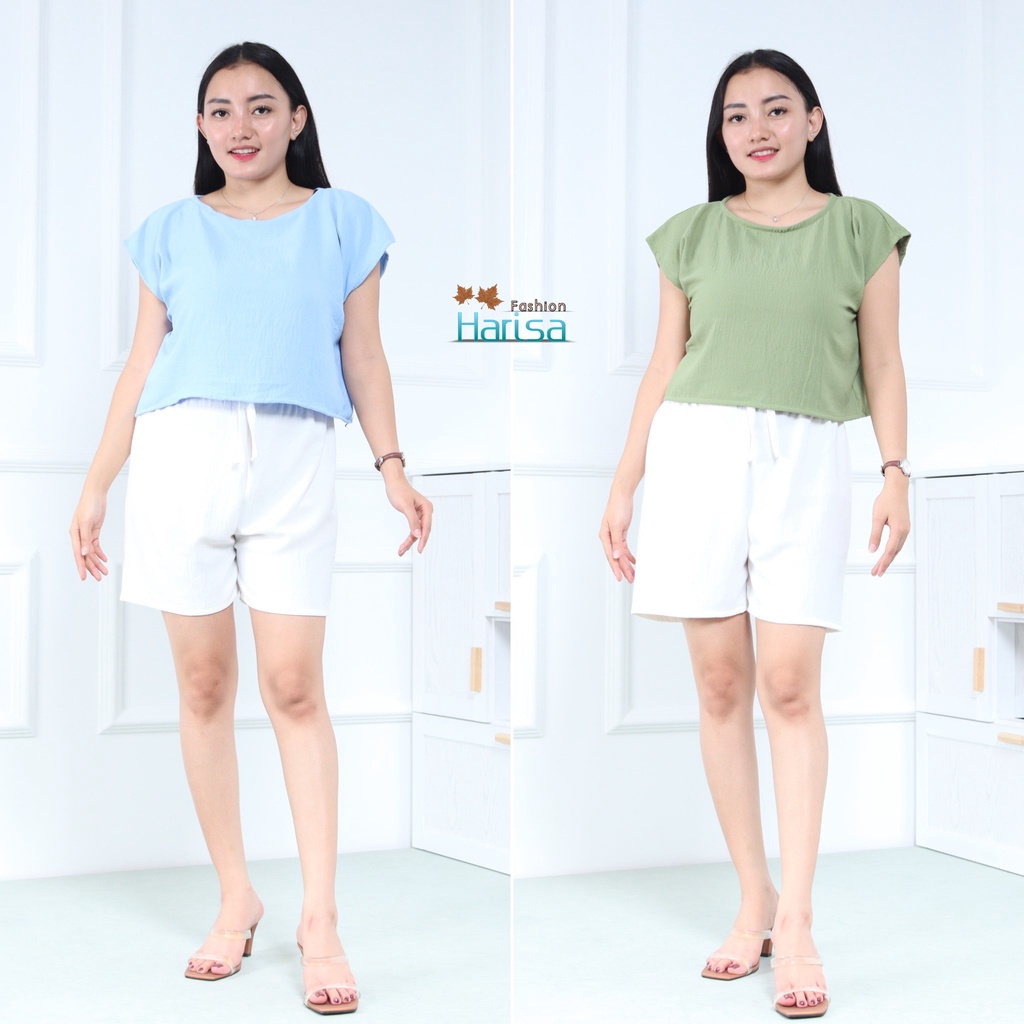 Baju Wanita Atasan Oval Crinkle Airflow Premium