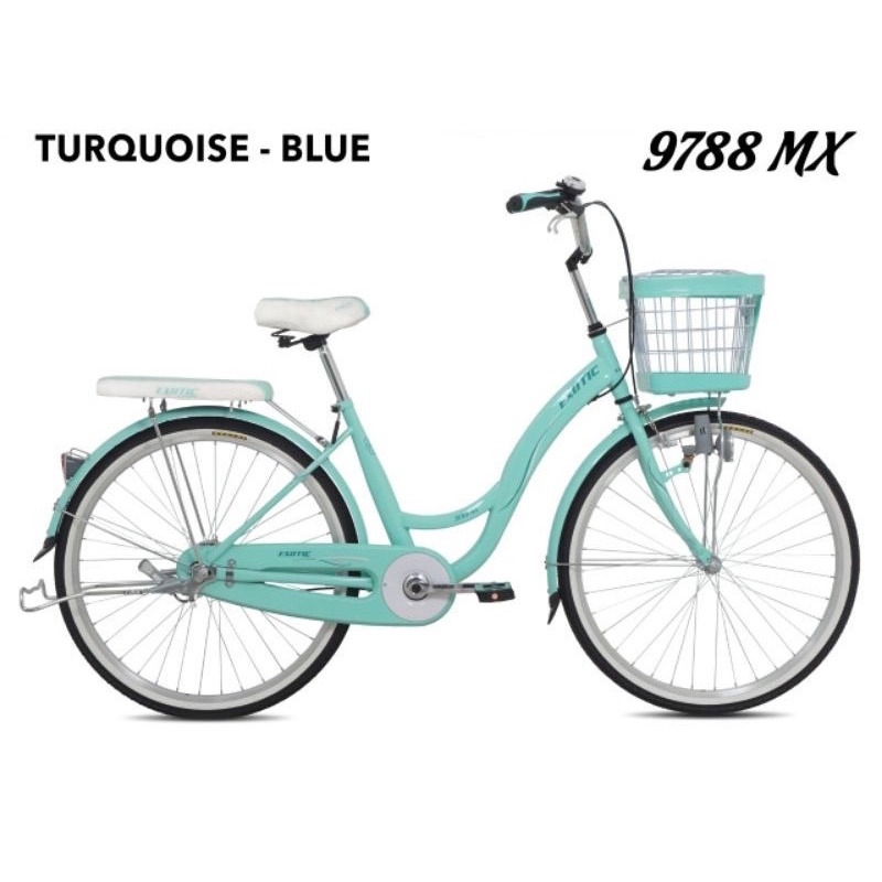 Sepeda Mini Keranjang Dewasa Perempuan EXOTIC ET 9788 MX UKURAN 24