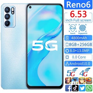 5G【Bisa COD】0PP0 Reno6 PRO RAM 8GB ROM 256GB 6.53inch android handphone hp murah Smartphone 4G baru ponsel pintar Mobile Phones