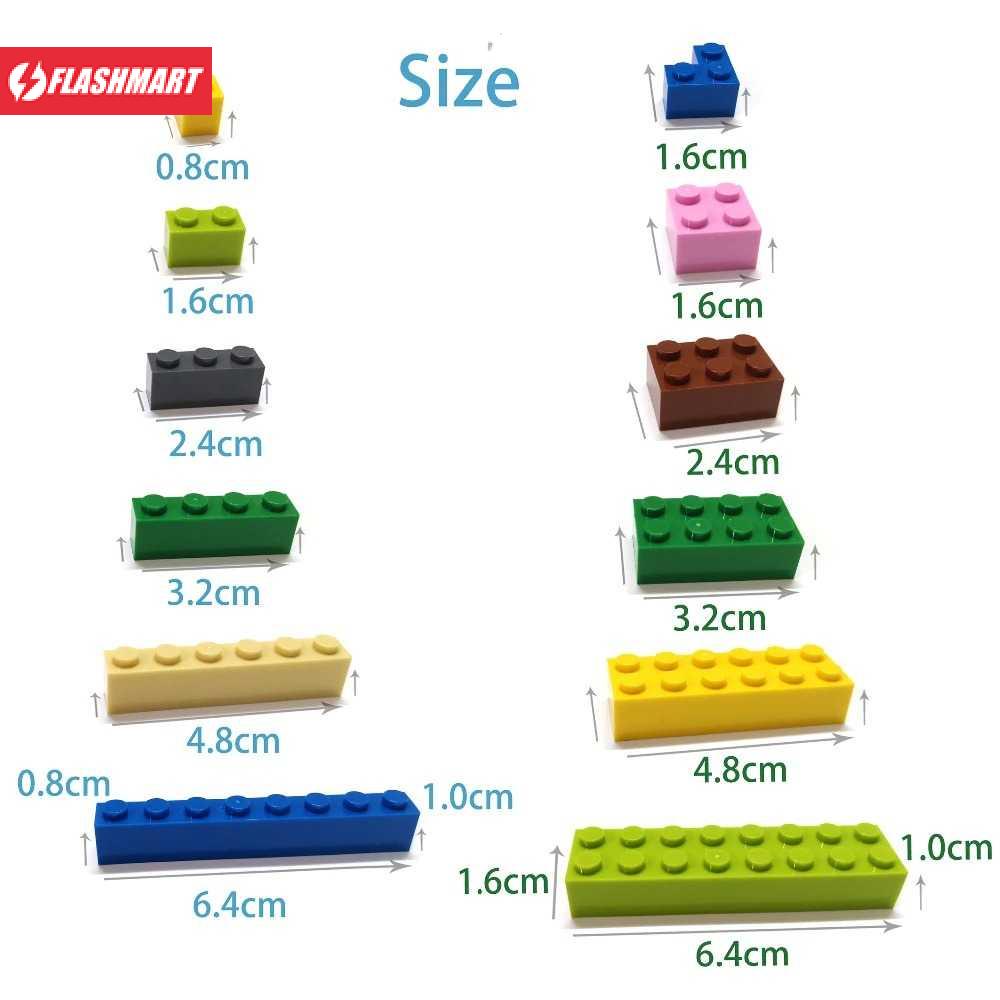 Flashmart Mainan Anak DIY Building Blocks Toy 2x4 dots 40PCS - XYC40021