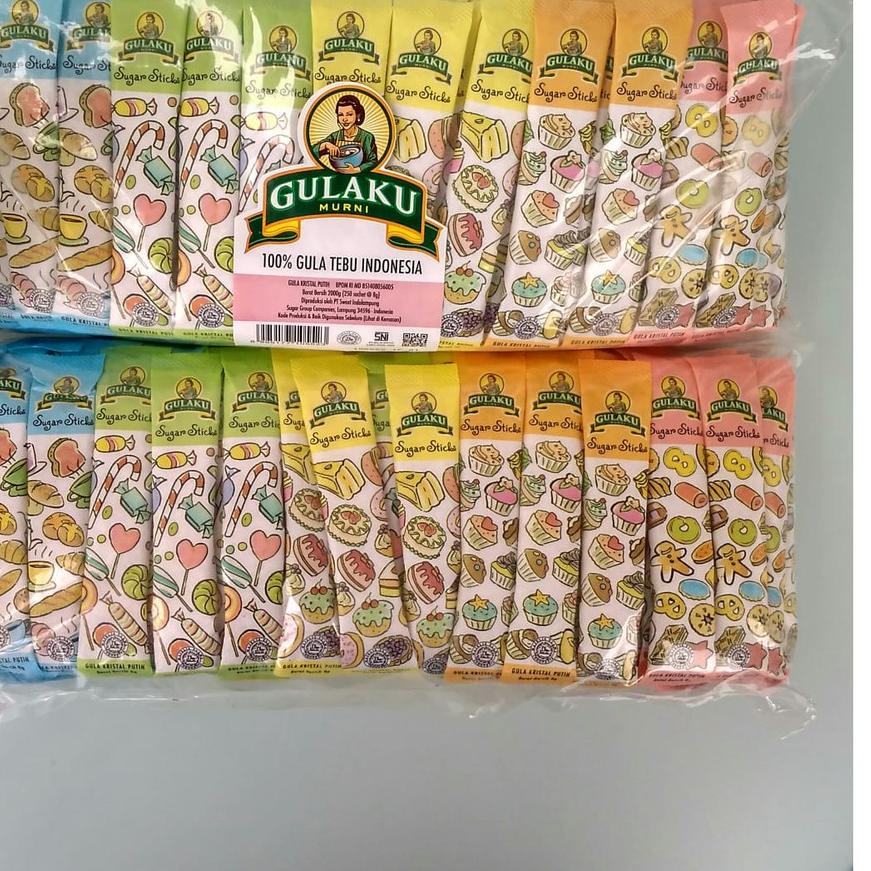 

♠ Tk Kelapa Dua - Gulaku Sticks / Gula Stik 250 sachet @ 8 gr (ed Feb 2024) ♣