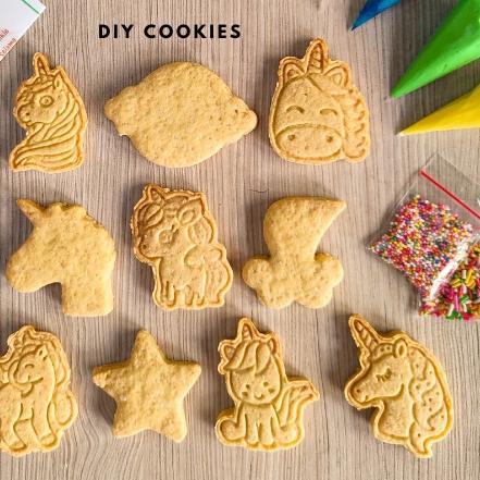 

➼ DIY COOKIES decorating kit unicorn mermaid - isi 10 ❂