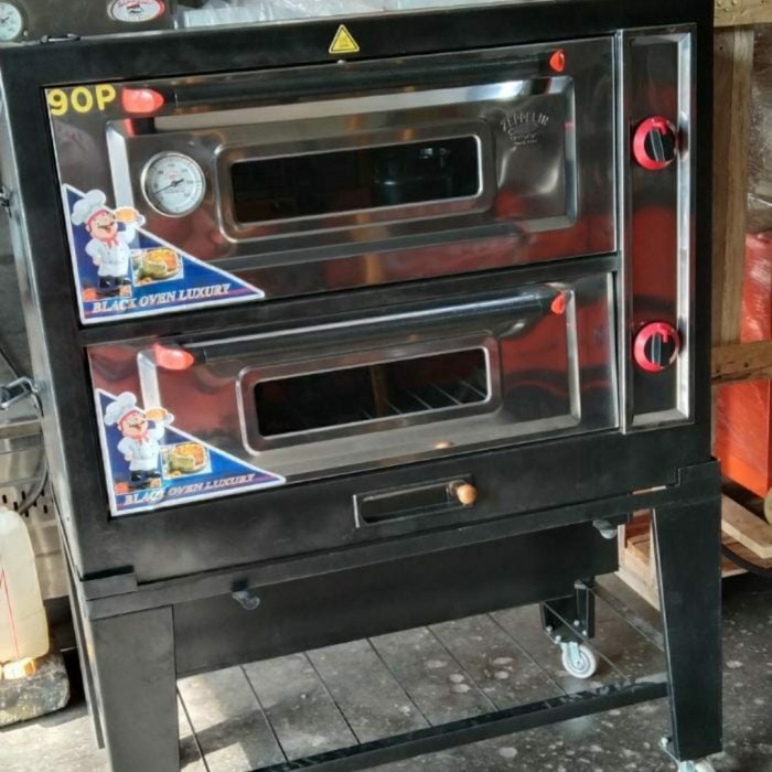 OVEN GAS ZEPPELIN 90 BLACK OVEN PEMANTIK /OTOMATIS ORIGINAL