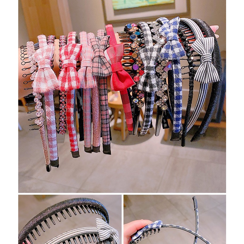 babyfit GEMZ bando sisir 3in1 4in1 bandana sirkam anak perempuan mutiara pita import pn-0222