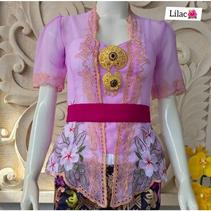 kebaya bordir padi