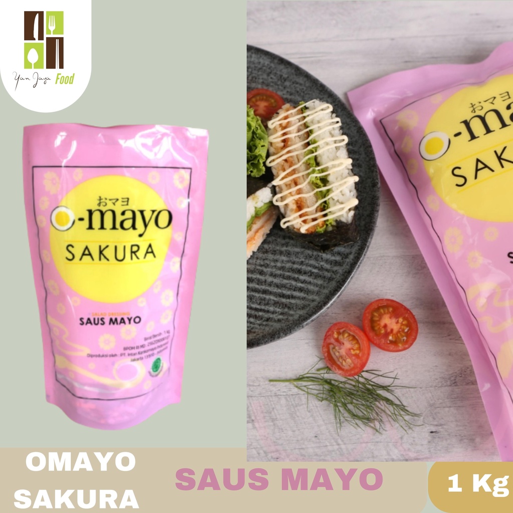 Omayo Mayonaise Original/Mayonaise Pedas/Saus Mayo Sakura 1kg