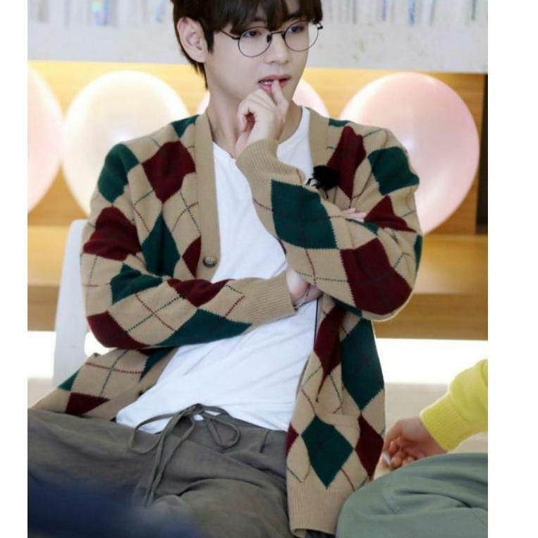 LANGSUNG ATC cardygan taehyung/sweater corean basic rajut