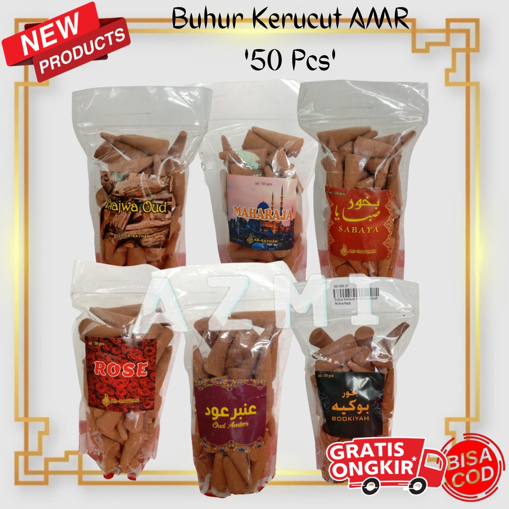 Dupa Bukhur Buhur Kerucut Aromaterapi Arab Bookiyah  isi 50pcs AMR Premium Quality