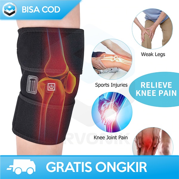 DEKER PELINDUNG LUTUT DENGAN PANAS ALAT TERAPI EFEKTIF SERAP KERINGAT