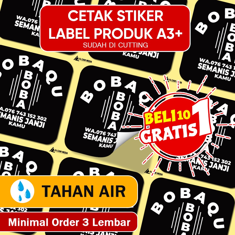 

Cetak stiker Label Produk Kemasan Stiker Makanan Stiker Lembaran A3+