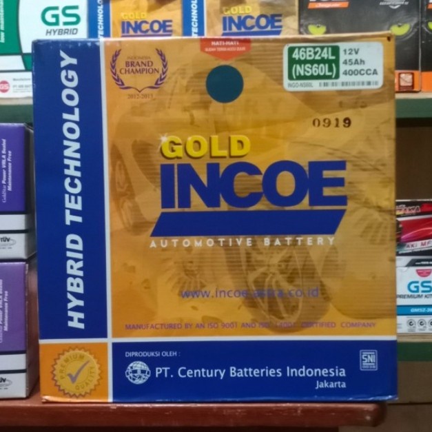 AKI MOBIL ERTIGA, NISSAN MARCH, EVALIA, LIVINA NS60L INCOE AKI BASAH ORIGINAL BEST QUALITY