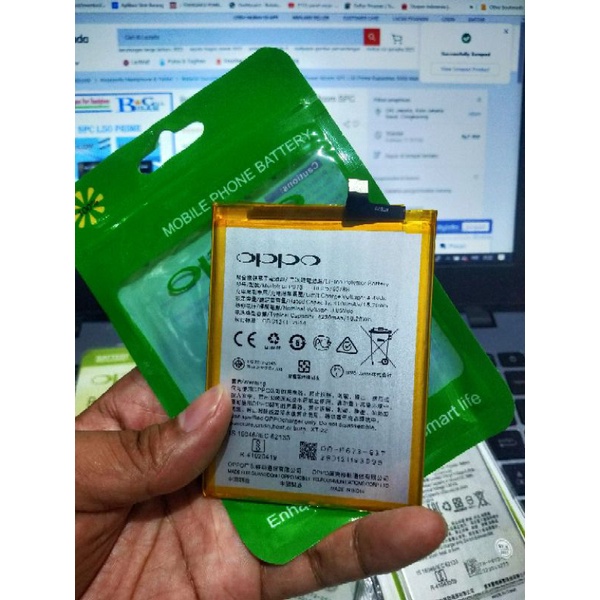 Batre batrai baterai Oppo BLP673 BLP 673 A3S / A5S / A5 / A7 / Realme 2 / C1 / C2 ORIGINAL