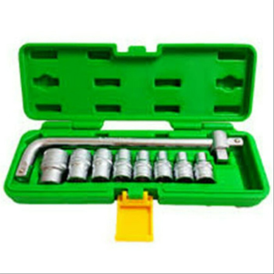 TEKIRO 1/2”DR. KUNCI SOCK SET 10 PCS 8 - 24 mm PLASTIK (6 PT / 12 PT) Tekiro 1/2” DR. HAND SOCKET SET 10 PCS
