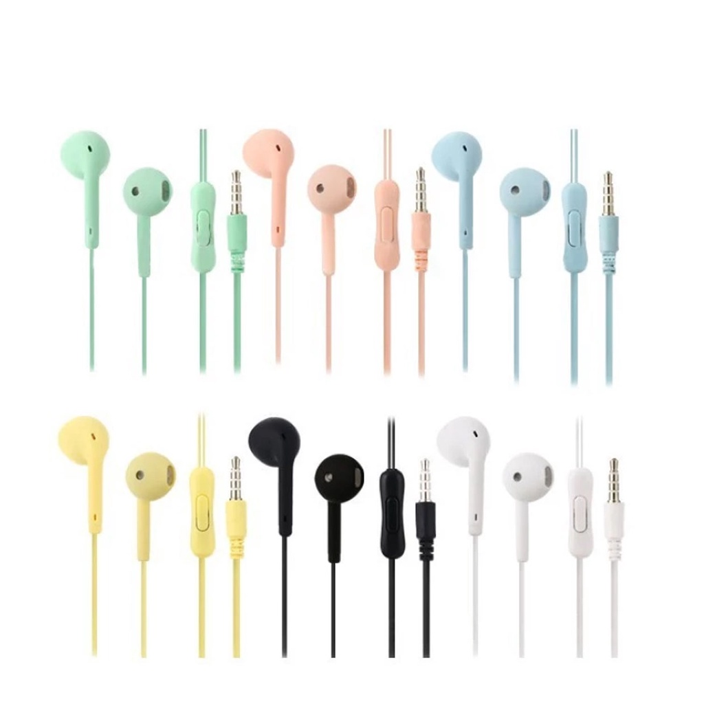 Headset iPhone Earphone Samsung Handsfree Oppo Vivo Xiaomi / Untuk Iphone (Ada Pengatur VOLUME) EXTRA BASS