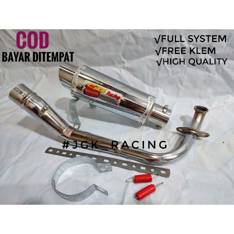 Knalpot racing CLD Monster Vario 110 karbu/techno/vario 110 fi/vario 125 old/led/vario 150