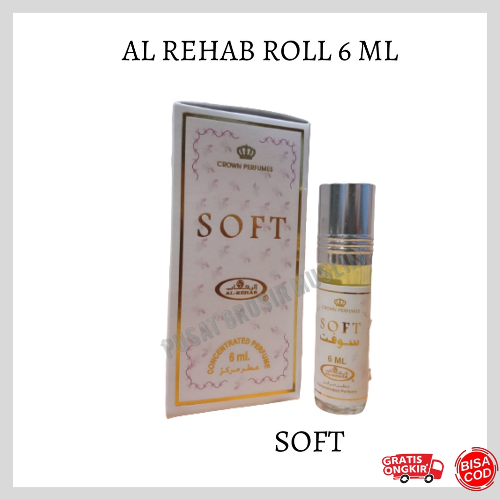 Parfum AL Rehab Soft ROLL 6ML Original Asli Saudi Arabia