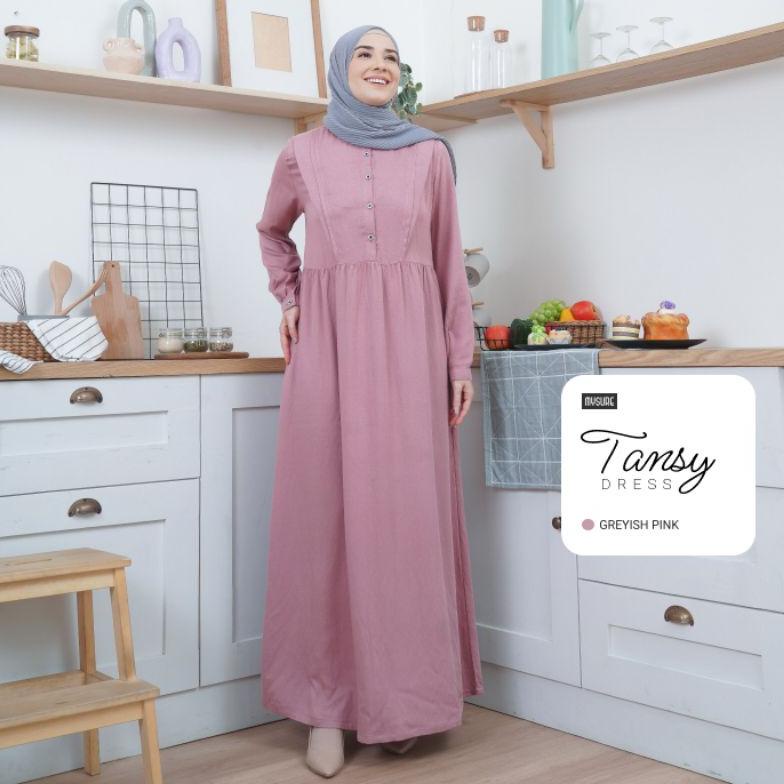 Terbaru Gamis Muslim Dewasa Tansy Dress Busana Muslimah Remaja Terbaru Original Mysure Murah
