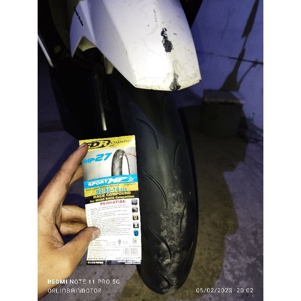Ban FDR MP27 90/80-14 Soft Compound Tubles - Ban Belakang Vario150/Beat New/Genio/Scoopy 2015/Ban Belakang Yamaha Mio Soul GT 125/Mio Sporty/Xeon 125