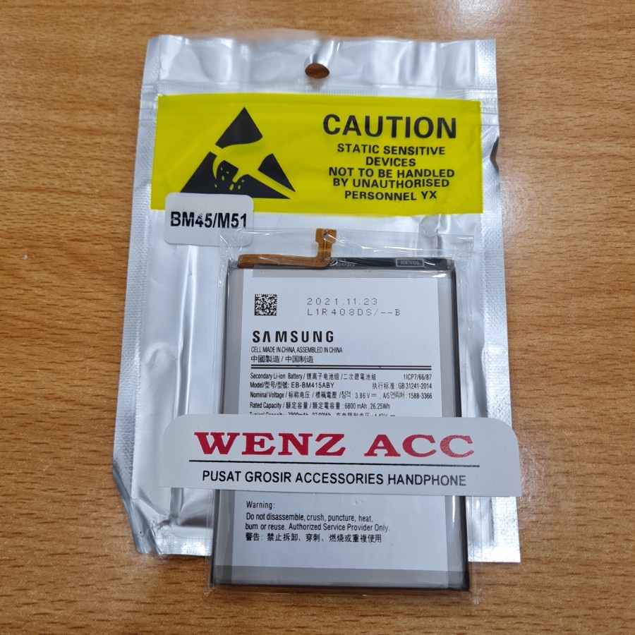 Baterai Batre Battrey Samsung Galaxy M51 BM415 Original