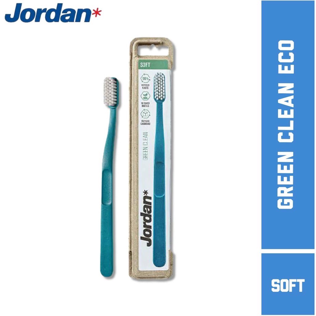 Jordan Oral Care Green Clean Soft | Sikat Gigi Dewasa