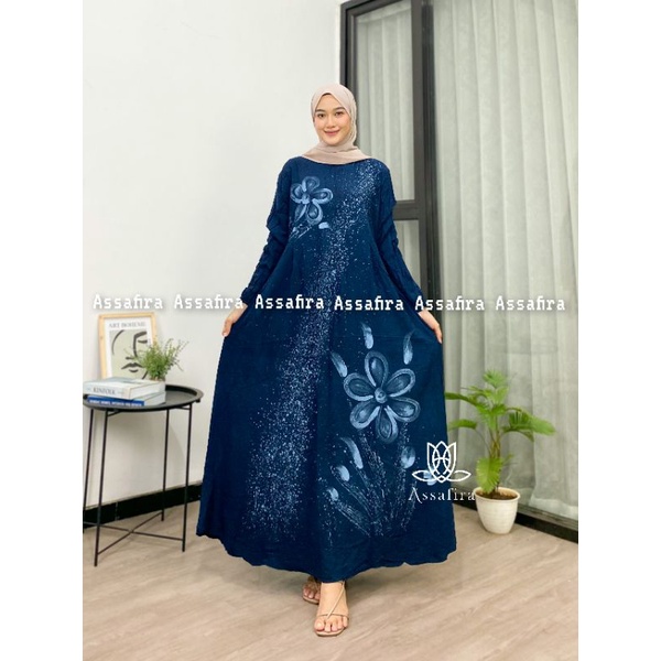 Gamis twil lukis premium terbaru dan kekinian gamis rayon