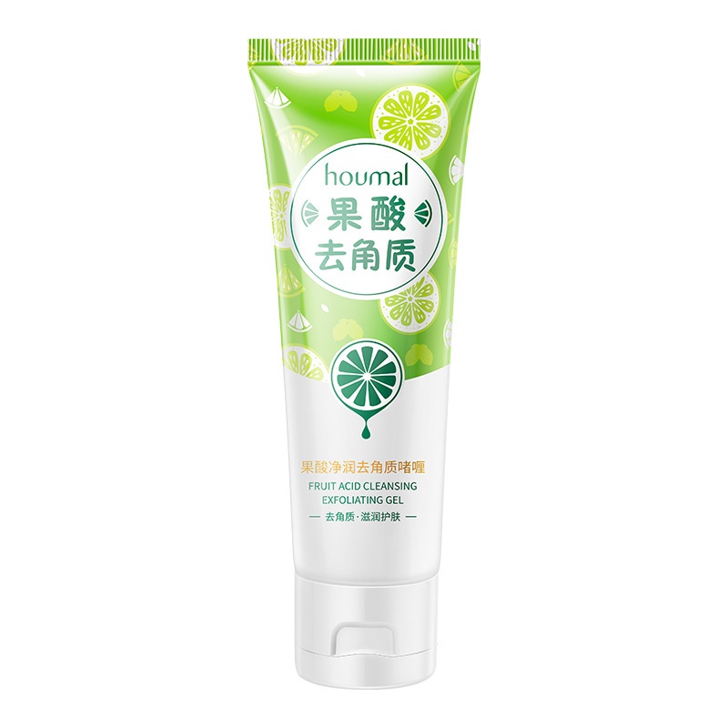 [ 80gr ] Houmal Fruit Acid Exfoliating Gel 80 Gr Facial Glowing Blackhead Cleaner Peeling Gel